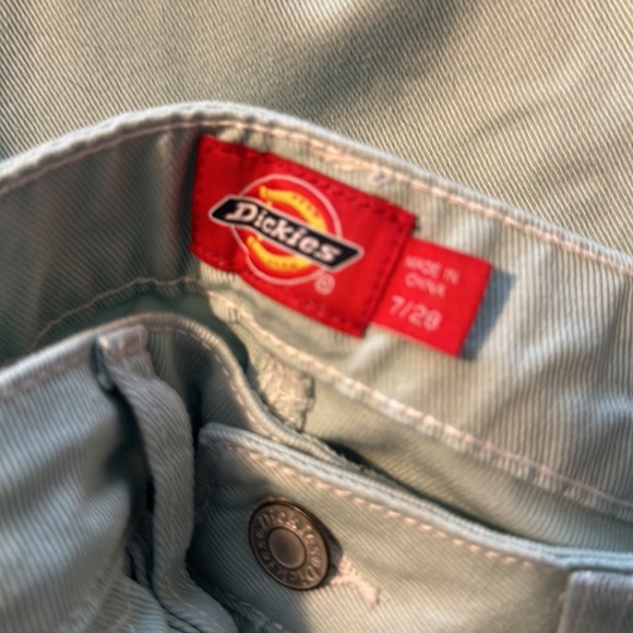 Junior dickies carpenter jeans NWT 7/28 never worn light aqua - Picture 7 of 7
